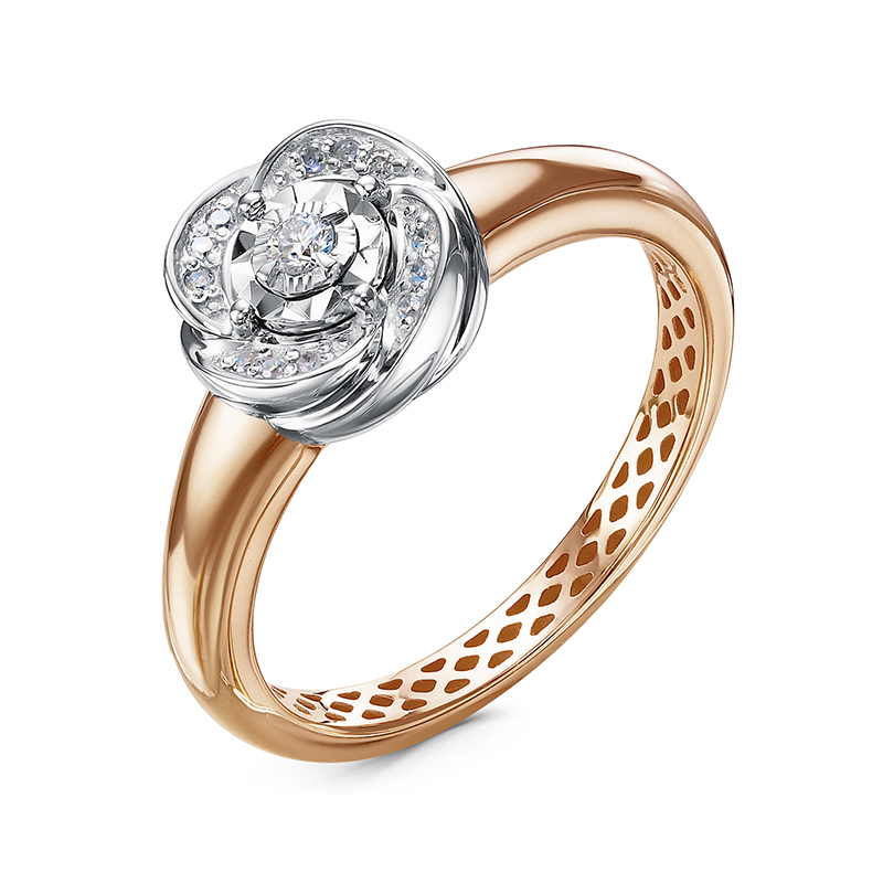 Кольцо, золото, бриллиант, д1101597р